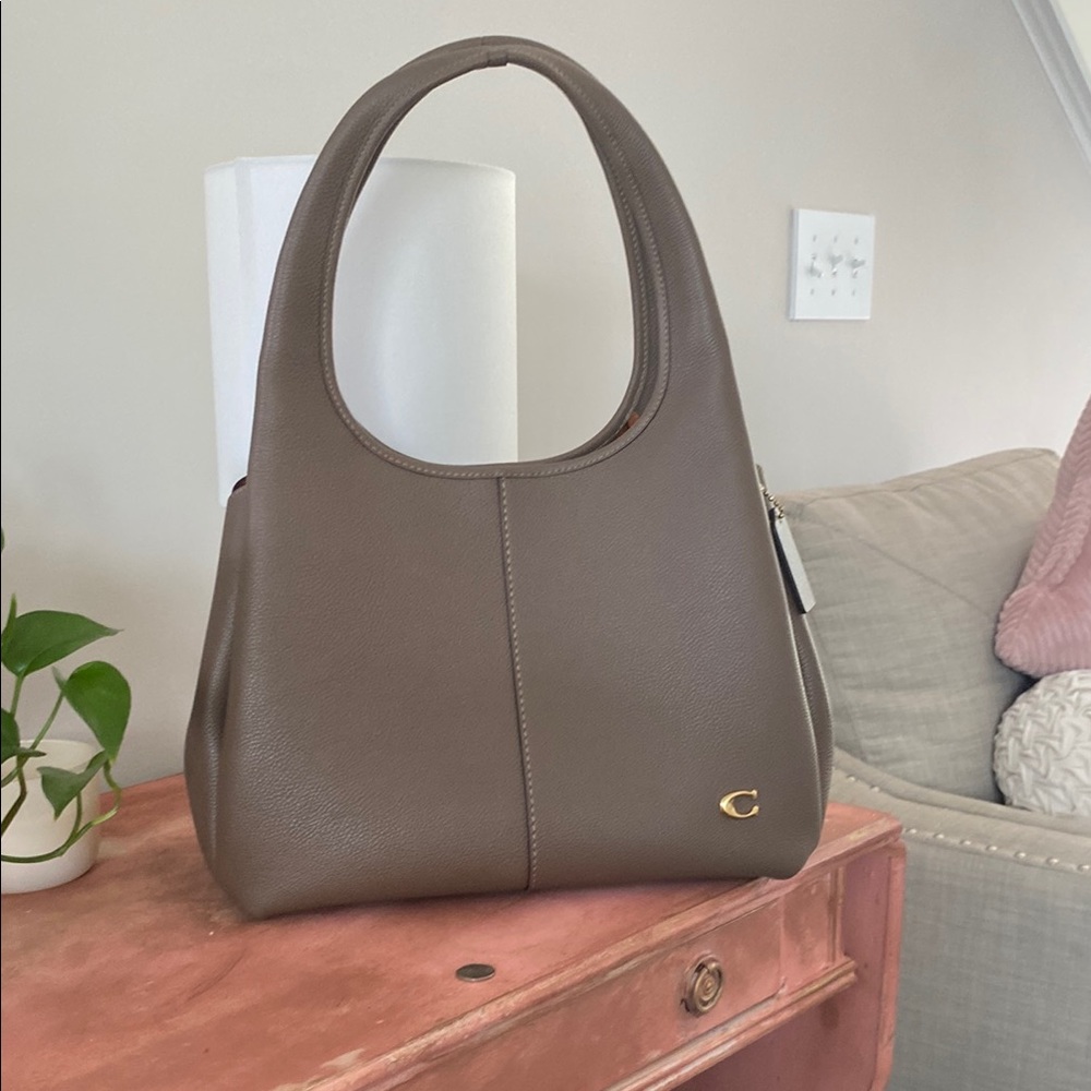 Coach Brown Shoulder Bag with Minimalist Design